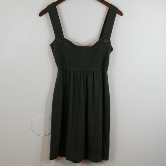 BCBG Green Woolblend Midi Overall Dress - Picture 7 of 8